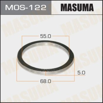 Кольцо глушителя графитовое MASUMA MOS122