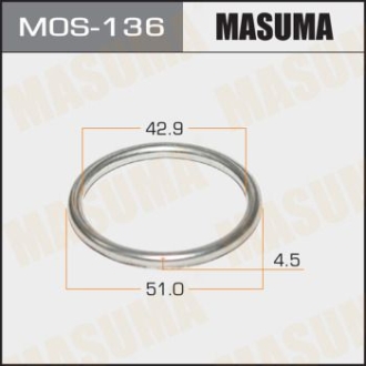 Кольцо глушителя (43x51.5x4.5) MASUMA MOS136 (фото 1)