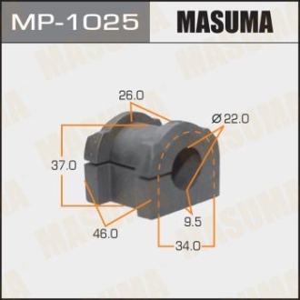 Втулка стабілізатора переднього Mitsubishi ASX (10-), Eclipse Cross (18-), Lancer (08-15), Outlander (08-) (Кратно 2 шт) MASUMA MP1025