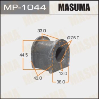 Втулка стабілізатора переднього Suzuki Grand Vitara (05-) (D-26mm) (Кратно 2 шт) MASUMA MP1044 (фото 1)