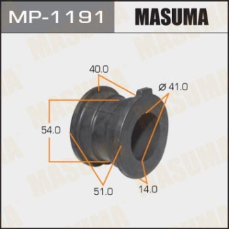 Втулка стабілізатора переднього Toyota Land Cruiser Prado (13-) (Кратно 2 шт) MASUMA MP1191 (фото 1)