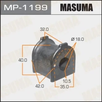 Втулка стабилизатора заднего Toyota FJ Cruiser (10-), Land Cruiser Prado (09-) (Кратно 2 шт) Masuma MASUMA MP1199