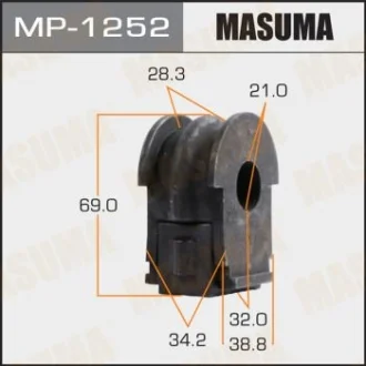 Втулка стабілізатора переднього Nissan Qashqai (13-17) (Кратно 2 шт) Masuma MASUMA MP1252