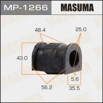 Втулка стабілізатора переднього Suzuki SX4 (13-), Vitara (15-) (Кратно 2 шт) Masuma MASUMA MP1266