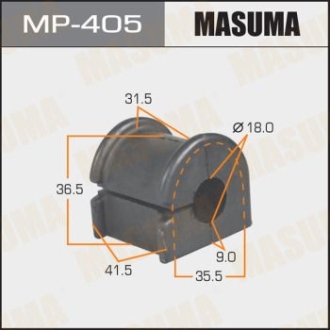 Втулка стабилизатора переднего Toyota Corolla (02-06) (Кратно 2 шт) MASUMA MP405 (фото 1)