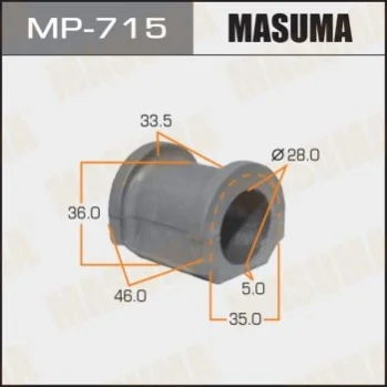 Втулка стабилизатора переднего Honda CR-V (02-06), FR-V (05-09) (Кратно 2 шт) Masuma MASUMA MP715 (фото 1)