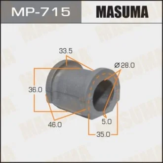 Втулка стабилизатора переднего Honda CR-V (02-06), FR-V (05-09) (Кратно 2 шт) Masuma MASUMA MP715