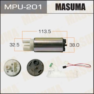 Бензонасос электрический (+сеточка) Nissan/ Subaru (MPU-201) MASUMA MPU201 (фото 1)