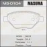 Колодки тормозные AN-4592K, P68031 передн RENAULT MEGANE II MASUMA MS0104 (фото 1)