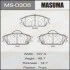 Колодки гальмівні передні HYUNDAI ACCENT III, HYUNDAI GETZ (02-10), HYUNDAI ELANTRA (00-06)/HYUNDAI ACCENT II (99-06) MASUMA MS0306 (фото 1)
