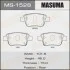 Колодки тормозные задн Toyota Avensis (03-08) MASUMA MS1528 (фото 1)