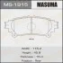 Колодки тормозные задн Lexus RX 350 (08-15)/ Toyota Highlander (13-) MASUMA MS1915 (фото 1)