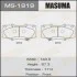 Колодки тормозные передн Toyota Hilux (08-15) MASUMA MS1919 (фото 1)