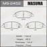 Колодки тормозные передн Nissan Note (05-12), Tida (04-12) MASUMA MS2452 (фото 1)