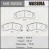 Колодки тормозные передн Mitsubishi L200 (00-08), Lancer (08-12), Pajero Sport (-09) MASUMA MS3233 (фото 1)