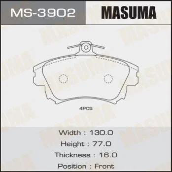 Колодки тормозные MASUMA MS3902 (фото 1)