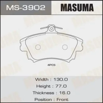 Колодки тормозные MASUMA MS3902