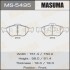 Колодки тормозные переднTOYOTA YARIS (10-16), MAZDA 2 (07-15), FORD FIESTA VI (09-14) MASUMA MS5495 (фото 1)