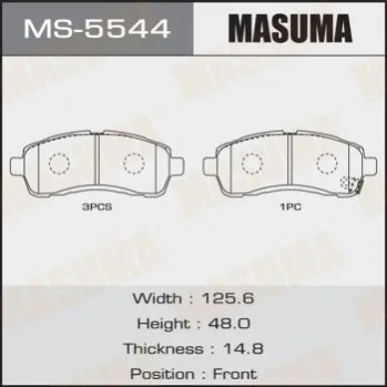 Колодки тормозные MASUMA MS5544 (фото 1)