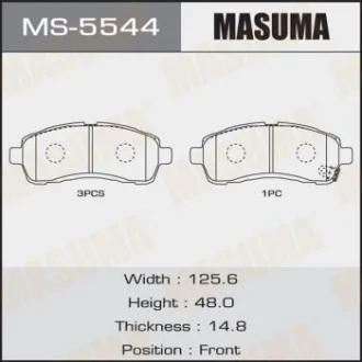 Колодки тормозные MASUMA MS5544