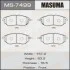 Колодки тормозные передн Subaru Forester (12-), Impreza (08-14), Legacy (09-14) MASUMA MS7499 (фото 1)