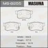 Колодки гальмівні задні Honda Accord (11-13), Accord Tourer (08-13), Civic (12-15), CR-V (01-16), Crosstour (13-15)/ Suzuki Kizashi (09-20) MASUMA MS8255 (фото 1)