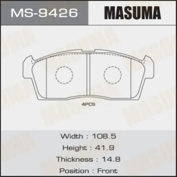 Колодки тормозные MASUMA MS9426 (фото 1)