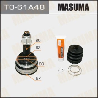 ШРУС зовнішній Toyota Camry (01-06) (нар:26/вн:27) MASUMA TO61A48 (фото 1)