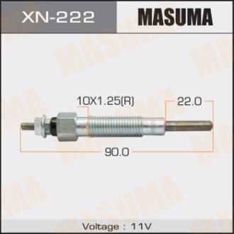 Свічка накалу TD27 HYUNDAI H350 2.5 CRDI (15-20) MASUMA XN222 (фото 1)