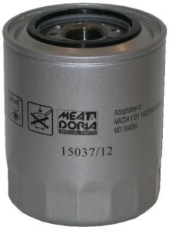 MITSUBISHI Фильтр масла Lancer 1.8D,TD 87-, 2.0D,TD SHOGUN 2.5TD/L2000D/2 MEAT&DORIA 15037/12 (фото 1)