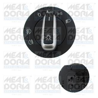 Переключатель света фар VW Caddy/Touran/Tiguan/Passat/Golf V 03- MEAT&DORIA 23806