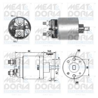 Соленоид стартера MEAT&DORIA 46274