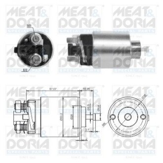 Соленоид стартера MEAT&DORIA 46285