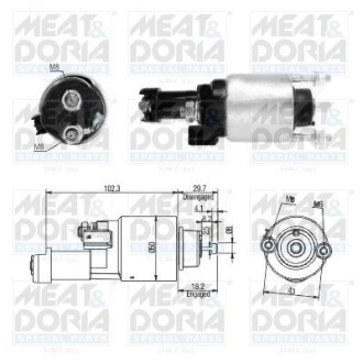 Соленоид стартера MEAT&DORIA 46315