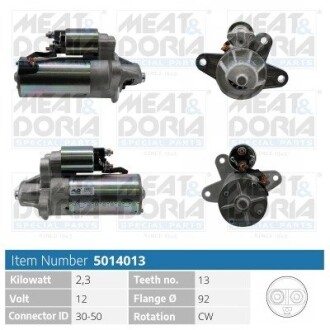 MEATDORIA FORD стартер Galaxy 95-,LDV MEAT&DORIA 5014013