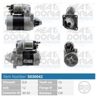 MEATDORIA FIAT Стартер PUNTO (188_) 1.2 60 00-09 MEAT&DORIA 5030042