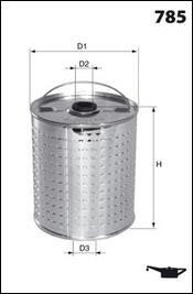 Фільтр оливи (аналогWL7000/OX1) MECAFILTER ELH4198