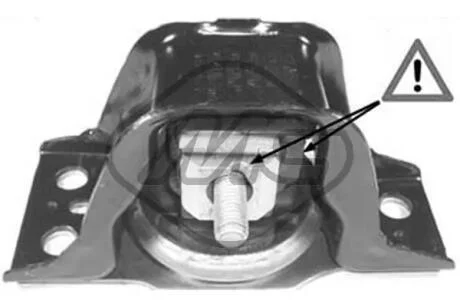 Подушка ДВС права Renault Clio III, Modus (04-) Metalcaucho 05144
