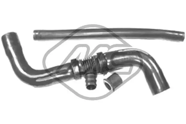 Патрубок радіатора Renault Clio III, Modus Metalcaucho 09162 (фото 1)