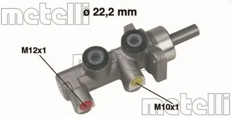 Циліндр гальмівний головний Metelli 05-0229