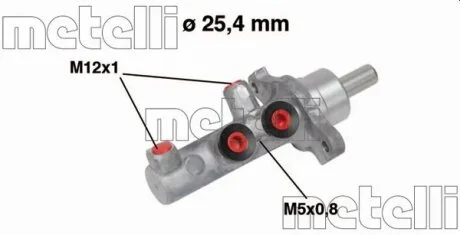 Циліндр гальмівний головний Metelli 05-0569
