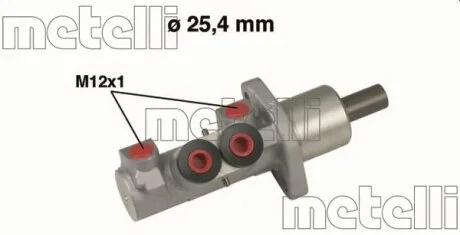 Циліндр гальмівний головний Metelli 05-0606