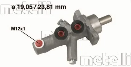 Циліндр гальмівний головний Metelli 05-0622