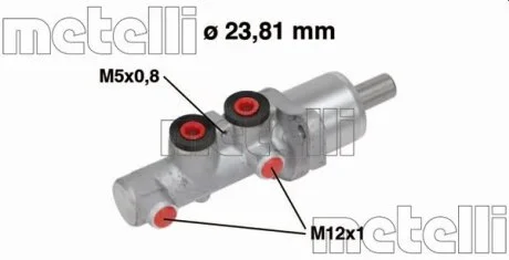 Циліндр гальмівний головний Metelli 05-0668