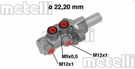 Циліндр гальмівний головний Metelli 05-0686