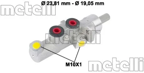 Циліндр гальмівний головний Metelli 05-0773