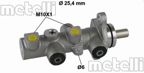 Циліндр гальмівний головний Metelli 05-0789