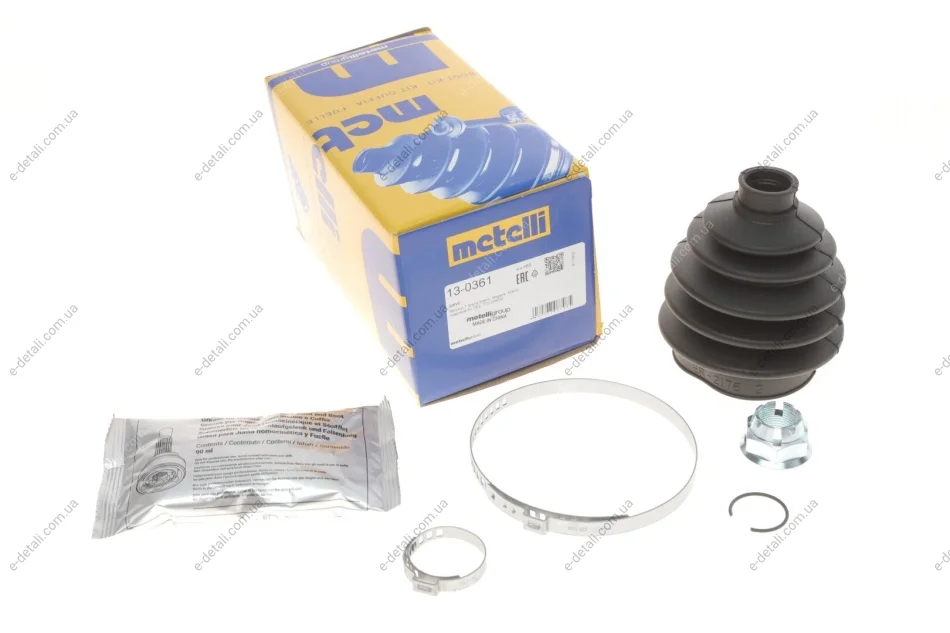 Пыльник шруса (наружный) Renault Megane II 03-/Scenic II/Grand Scenic II 03-09 (22x82x126) (к-кт) Metelli 13-0361 (фото 1)