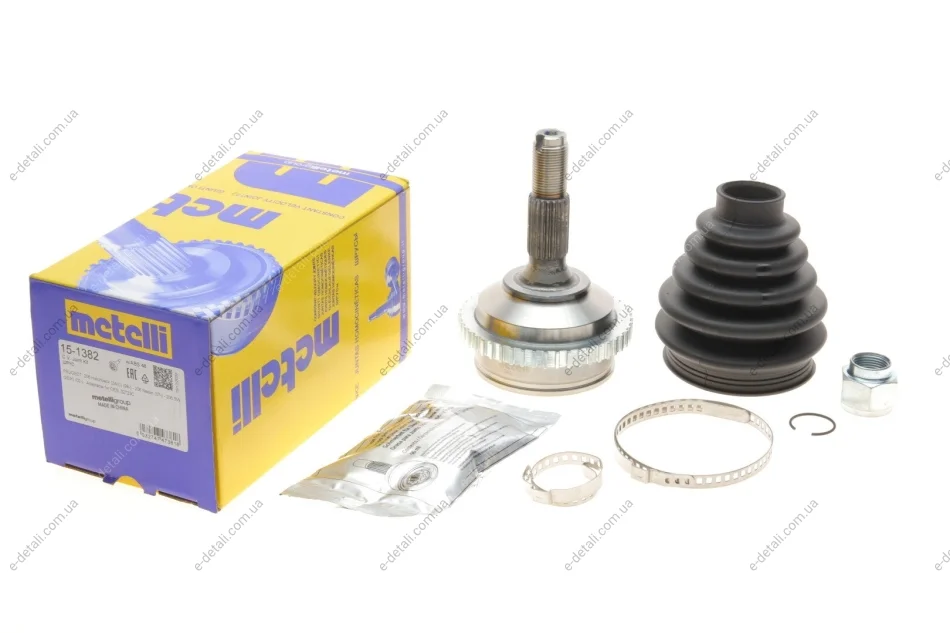 ШРКШ (зовнішній) Peugeot 206 1.1/1.4/1.4i 16V/1.4HDi/1.6i/1.6 8V 98- (21z/22z/50mm/80.8mm) (+ABS 48) Metelli 15-1382 (фото 1)
