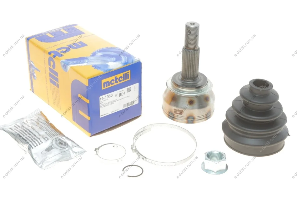 ШРКШ (зовнішній) Nissan X-Trail III/Renault Koleos II 1.6-1.7 dCi 14- (29z/37z/62mm/94.4mm/60mm) Metelli 15-1963 (фото 1)